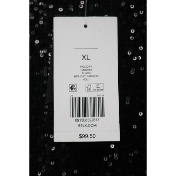 The Limited Black Allover Sequins Midi Dress-Size XL-New with Tags-City - Picture 9 of 15